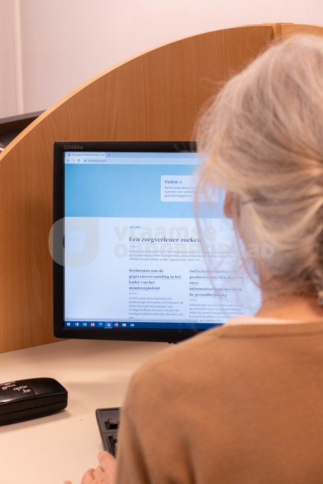 Zorgverlener zoeken op pc