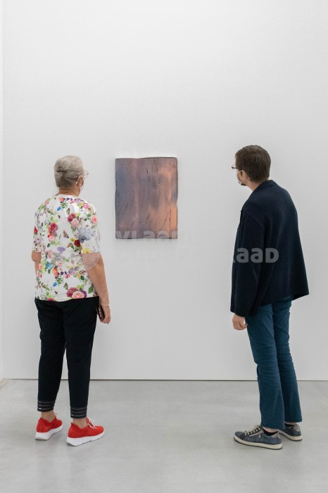 Ouderen in museum