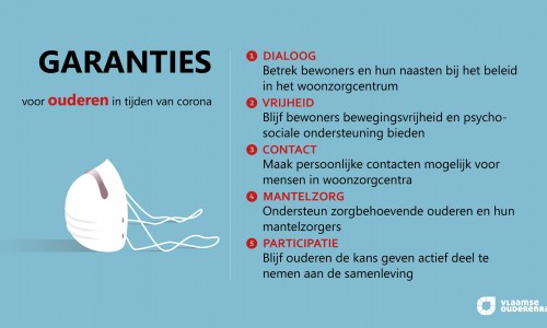 Vlaamse Ouderenraad vraagt 5 garanties voor ouderen in coronatijden